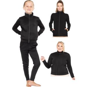 imageSTRETCH IS COMFORT Girls and Womens Jackets  Child 4  Adult 4XBlack Techno