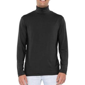 imageSTRETCH IS COMFORT Mens Oh So Soft Luxe Long Sleeve Stretch TurtleneckBlack