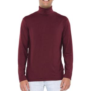 imageSTRETCH IS COMFORT Mens Oh So Soft Luxe Long Sleeve Stretch TurtleneckBurgundy