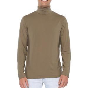 imageSTRETCH IS COMFORT Mens Oh So Soft Luxe Long Sleeve Stretch TurtleneckMocha