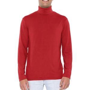 imageSTRETCH IS COMFORT Mens Oh So Soft Luxe Long Sleeve Stretch TurtleneckRed