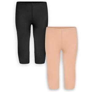 imageSTRETCH IS COMFORT Toddler Infant Leggings Tights 2 Pack  Stretchy Leggings  3 Months  24 MonthsBlack  Beige
