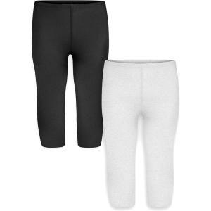 imageSTRETCH IS COMFORT Toddler Infant Leggings Tights 2 Pack  Stretchy Leggings  3 Months  24 MonthsBlack  Heather