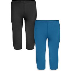 imageSTRETCH IS COMFORT Toddler Infant Leggings Tights 2 Pack  Stretchy Leggings  3 Months  24 MonthsBlack  Teal