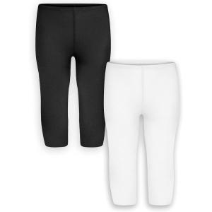 imageSTRETCH IS COMFORT Toddler Infant Leggings Tights 2 Pack  Stretchy Leggings  3 Months  24 MonthsBlack  White
