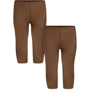 imageSTRETCH IS COMFORT Toddler Infant Leggings Tights 2 Pack  Stretchy Leggings  3 Months  24 MonthsBrown  Brown