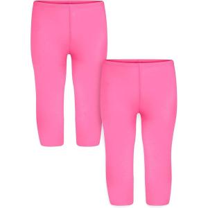 imageSTRETCH IS COMFORT Toddler Infant Leggings Tights 2 Pack  Stretchy Leggings  3 Months  24 MonthsHot Pink  Hot Pink