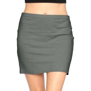 imageSTRETCH IS COMFORT Womens Cotton Stretch Fabric Basic Mini Skirt