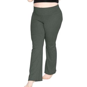 imageSTRETCH IS COMFORT Womens Foldover Plus Size Yoga PantsCharcoal Gray