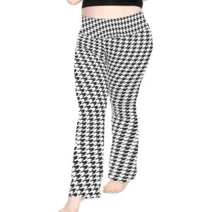 imageSTRETCH IS COMFORT Womens Foldover Plus Size Yoga PantsHoundstooth