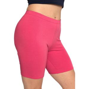 imageSTRETCH IS COMFORT Womens and Plus Oh So Soft Biker Shorts  Adult Small to 7XHot Pink