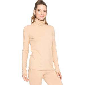 imageSTRETCH IS COMFORT Womens and Plus Relaxed and Regular Turtleneck  XS 7XBeige
