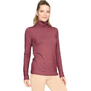 imageSTRETCH IS COMFORT Womens and Plus Relaxed and Regular Turtleneck  XS 7XBurgundy
