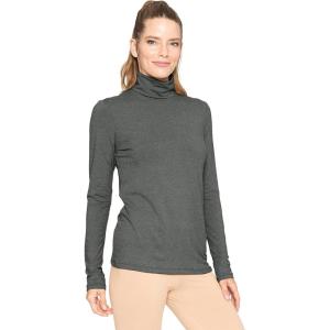 imageSTRETCH IS COMFORT Womens and Plus Relaxed and Regular Turtleneck  XS 7XCharcoal Gray