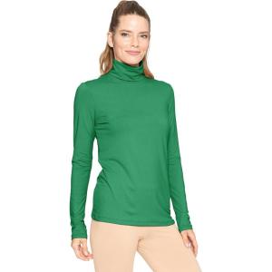 imageSTRETCH IS COMFORT Womens and Plus Relaxed and Regular Turtleneck  XS 7XKelly Green