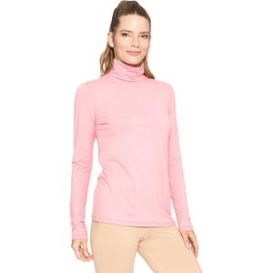 imageSTRETCH IS COMFORT Womens and Plus Relaxed and Regular Turtleneck  XS 7XLight Pink