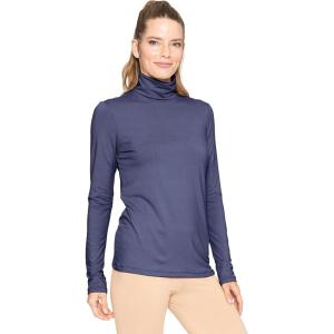 imageSTRETCH IS COMFORT Womens and Plus Relaxed and Regular Turtleneck  XS 7XNavy Blue