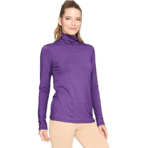 imageSTRETCH IS COMFORT Womens and Plus Relaxed and Regular Turtleneck  XS 7XPurple