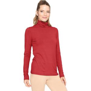 imageSTRETCH IS COMFORT Womens and Plus Relaxed and Regular Turtleneck  XS 7XRed