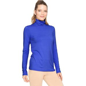 imageSTRETCH IS COMFORT Womens and Plus Relaxed and Regular Turtleneck  XS 7XRoyal Blue