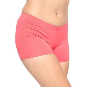 imageSTRETCH IS COMFORT Womens and Plus Size Nylon Booty Shorts  S3XCoral