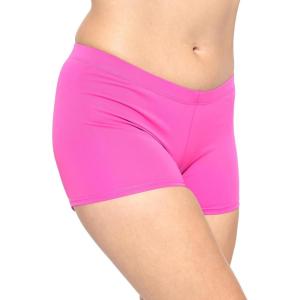 imageSTRETCH IS COMFORT Womens and Plus Size Nylon Booty Shorts  S3XHot Pink