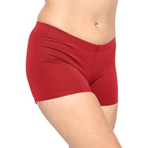 imageSTRETCH IS COMFORT Womens and Plus Size Nylon Booty Shorts  S3XRed
