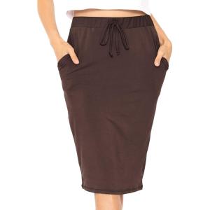 imageWomens Oh So Soft Jogger Skirt with Pockets  Small3XBrown