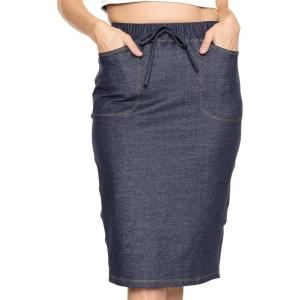 imageWomens Oh So Soft Jogger Skirt with Pockets  Small3XDenim Blue