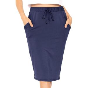 imageWomens Oh So Soft Jogger Skirt with Pockets  Small3XNavy Blue