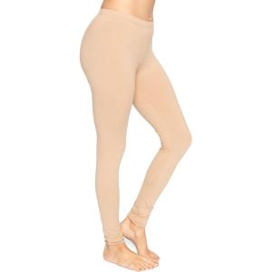 imageWomens Oh So Soft Plus Size Full and Knee Length Leggings  Small to 7XBeige