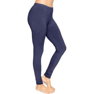 imageWomens Oh So Soft Plus Size Full and Knee Length Leggings  Small to 7XNavy Blue