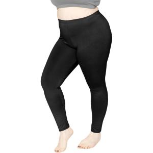 imageWomens Oh So Soft Plus Size Full and Knee Length Leggings  Small to 7XPeached Black