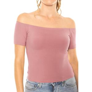 imageWomens and Plus Oh So Soft Off Shoulder MidLength TopMauve