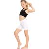imageSTRETCH IS COMFORT Girls Cotton Biker Shorts  3 Pack  Size 416 White