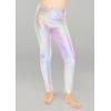 imageSTRETCH IS COMFORT Girls Metallic Mystique LeggingsHolographic Silver
