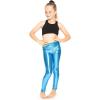 imageSTRETCH IS COMFORT Girls Metallic Mystique LeggingsOcean Blue