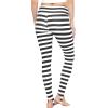 imageSTRETCH IS COMFORT Oh So Soft High Waist Stirrup Leggings Lightweight and Durable Multiple Colors for Women and Plus SizeBlack White Stripes