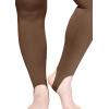imageSTRETCH IS COMFORT Oh So Soft High Waist Stirrup Leggings Lightweight and Durable Multiple Colors for Women and Plus SizeBrown