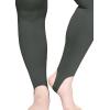 imageSTRETCH IS COMFORT Oh So Soft High Waist Stirrup Leggings Lightweight and Durable Multiple Colors for Women and Plus SizeCharcoal Gray