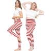 imageSTRETCH IS COMFORT Oh So Soft High Waist Stirrup Leggings Lightweight and Durable Multiple Colors for Women and Plus SizeRed White Stripes