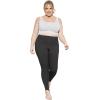 imageSTRETCH IS COMFORT Oh So Soft High Waist Stirrup Leggings Lightweight and Durable Multiple Colors for Women and Plus SizeRibbed Black