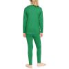 imageSTRETCH IS COMFORT Oh So Soft Youth Girls Long Sleeve Crew and Leggings Set Includes Top and BottomKelly Green