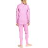 imageSTRETCH IS COMFORT Oh So Soft Youth Girls Long Sleeve Crew and Leggings Set Includes Top and BottomPink Gingham