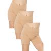 imageSTRETCH IS COMFORT Girls Cotton Biker Shorts  3 Pack  Size 416 Beige