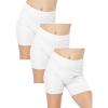 imageSTRETCH IS COMFORT Girls Cotton Biker Shorts  3 Pack  Size 416 White