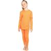 imageSTRETCH IS COMFORT Oh So Soft Youth Girls Long Sleeve Crew and Leggings Set Includes Top and BottomNeon Orange