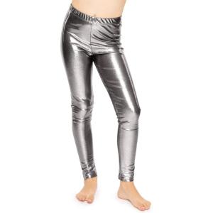 imageSTRETCH IS COMFORT Girls Metallic Mystique LeggingsChrome