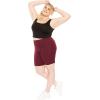 imageSTRETCH IS COMFORT Womens Plus Size Cotton Biker Shorts  Cotton  XLarge  7XBurgundy