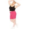 imageSTRETCH IS COMFORT Womens Plus Size Cotton Biker Shorts  Cotton  XLarge  7XHot Pink